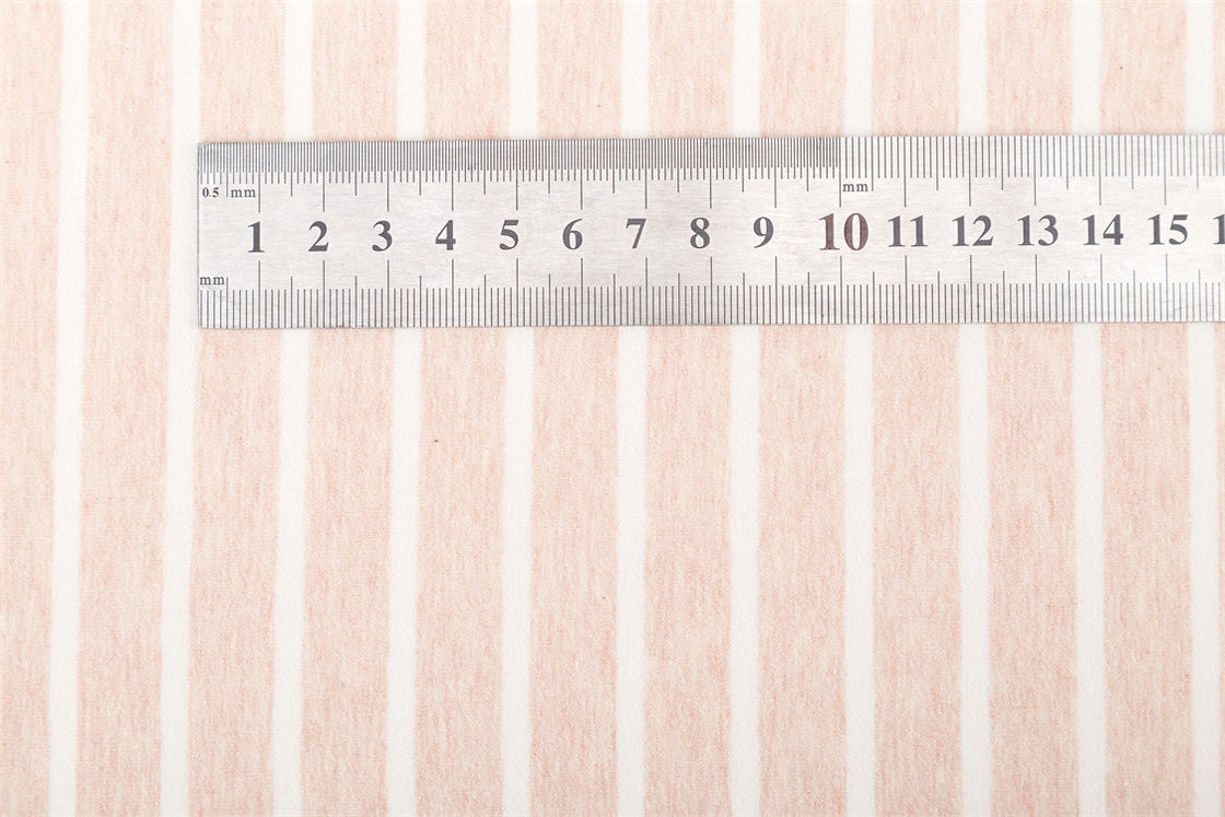 快適で柔らかい 肌に優しい 弾性のある ストライプ付き 素材の布