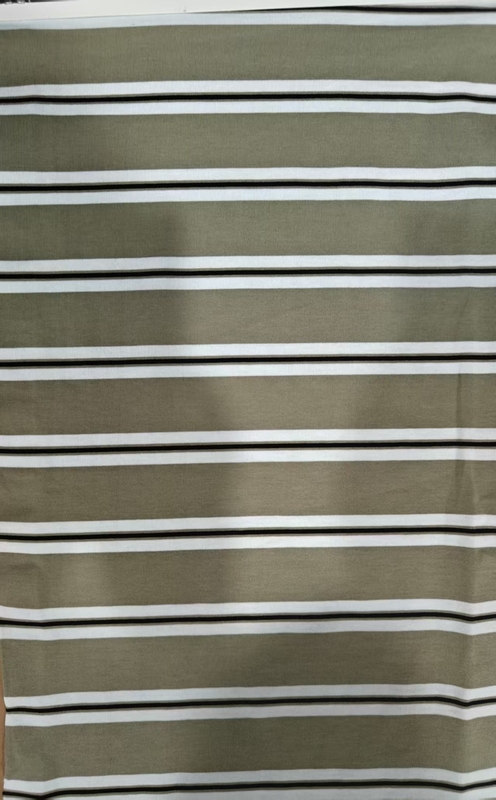 Comfortable And Durable， Breathable And Healthy Striped Knit Fabric For Casual Wear