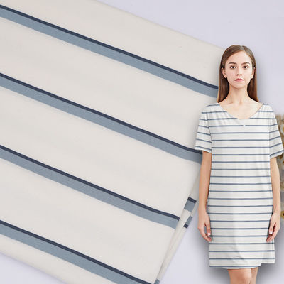 良い価格 柔らかい繊維で染められた ニット面5201 シングルフェイス ストライプ綿パジャマ面 オンライン