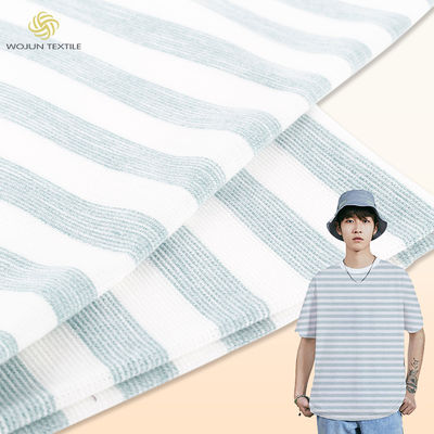 多色のストライプ綿素材 透気性160gm 綿Tシャツ