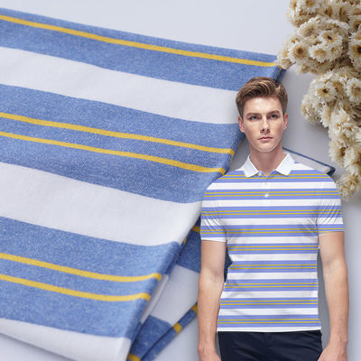 良い価格 伸縮性があるしまのある物質的な生地の快適なとかすLycraの質170gsm オンライン