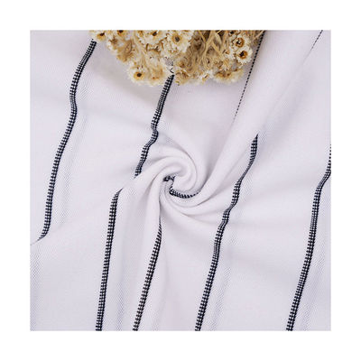 良い価格 生殖不能のしまのある物質的な生地の夏97の綿3のスパンデックスの布をとかすこと オンライン