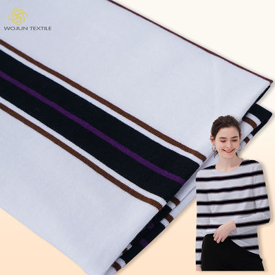 良い価格 100% 綿質のストライプ織物 グレーとブラック 柔らかい糸 染色素材 オンライン