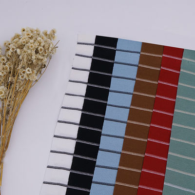 良い価格 汗を吸う綿皮革 40S 柔らかいリクラ糸 染色したTシャツ素材 オンライン