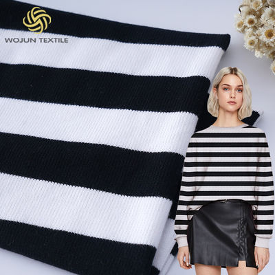 良い価格 ストレッチヤーン 染色したストライプ織物 163cm 家用繊維 柔らかいフランステリー布 オンライン