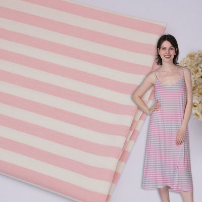 良い価格 普通のジャージ 175gm ストライプ編み綿織物 オンライン