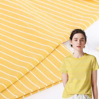 良い価格 ファッショナブル 快適 シンプル ジャージ ストライプ 綿織り Tシャツ 肌に優しい オンライン