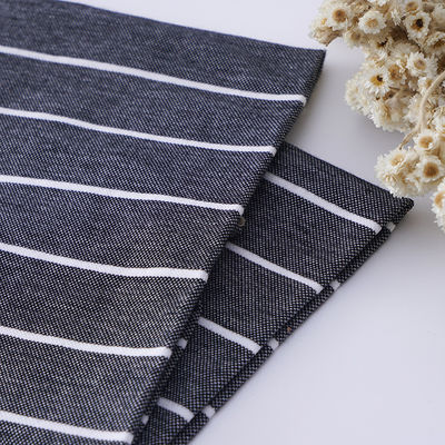 快適で高級 耐久性 適度な弾性 ストライプ編み布 ポロシャツ