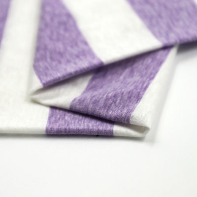 軽くて柔らかい 快適で質が良い ストライプ付き素材 シャツ用布