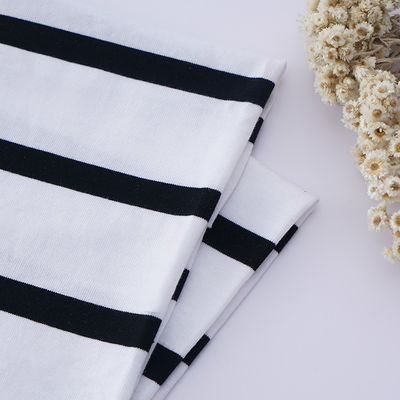柔らかい 環境に優しい 肌に優しい スポーツスーツ用 ストライプ付き編み布