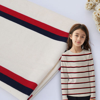 良い価格 トレーニングスーツ用 透ける 肌に優しい 柔らかい ストライプ付き ニット布 オンライン