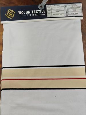 環境に優しい耐久性のある 透気性のある ストライプ付き ポーロシャツ用 素材