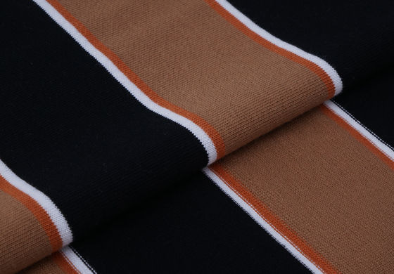 柔らかい 快適 エラスティシティー 肌に優しい ストライプ付き 織物 165cm 幅