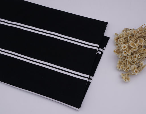 良い価格 ポーロシャツのための古典的で耐久性のある 柔軟性のある汗を吸収する ストライプ素材の布 オンライン