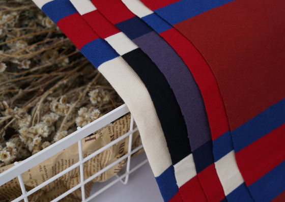 良い価格 環境に優しい持続可能で汗を吸い込むストライプ素材の布 オンライン