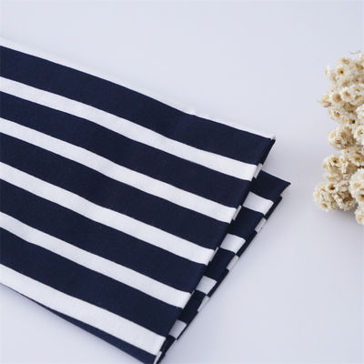 良い価格 高品質のケアが簡単 健康で滑らかな ストライプ付き素材のTシャツ用布 オンライン