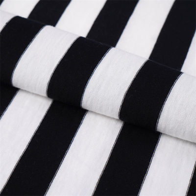 快適で透ける 柔らかい 軽い 肌 に 優しい ストライプ 編み布 Tシャツ