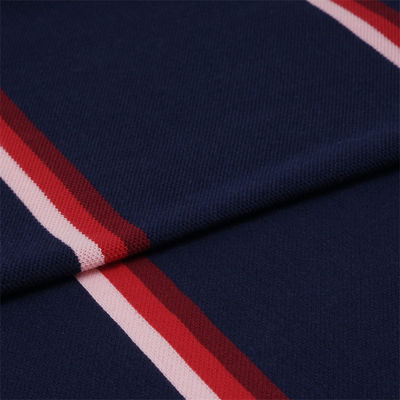 良い価格 良い質感 透気 耐久 耐着 ストライプ 編み布 ポロシャツ オンライン