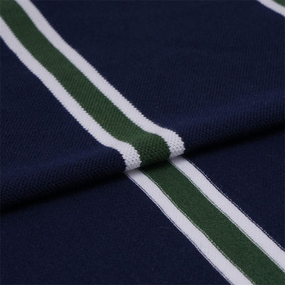 良い価格 良い質感 透気 耐久 耐着 ストライプ 編み物 ポロシャツ オンライン