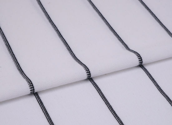 良い価格 快適で呼吸しやすい 環境に優しい ポリシャツ用 ストライプ付き織物 オンライン