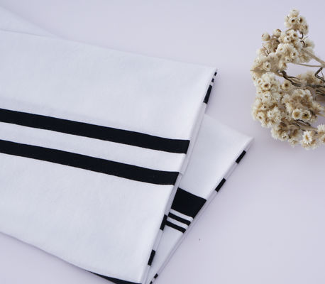 良い価格 耐着性,透気性,環境に優しい質感 ポロシャツ用 ストライプ付き編み布 オンライン