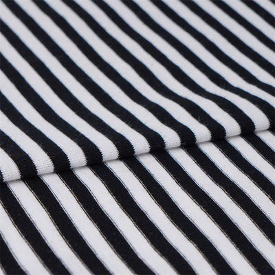 良い価格 快適 で 透ける 肌 に 優しい ストライプ 帯 の ニット 布 オンライン