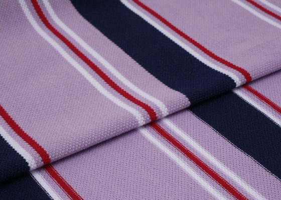 良い価格 健康で環境に優しく、通気性のあるストライプニット生地（Tシャツ用） オンライン