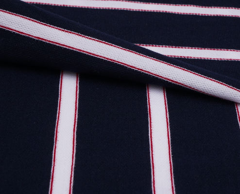 良い価格 透気し 快適で 脆くて 耐磨性のある ストライプ付き ニット ポーロシャツ オンライン