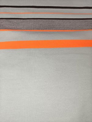 良い価格 Tシャツ用 95% 綿 5% スパンデックス ストライプニット生地 オンライン