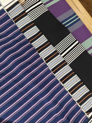 良い価格 Healthy And dureble And Comfortable Textured Striped Knit Fabric For Casual wear オンライン