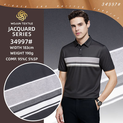 良い価格 Comfortable, Breathable Good Texture And Breathable Striped Knit Fabric For Polo Shirt オンライン