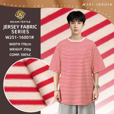 良い価格 Skin-Friendly And High-Quality Soft Striped Knit Fabric Breathable For Casual Wear オンライン