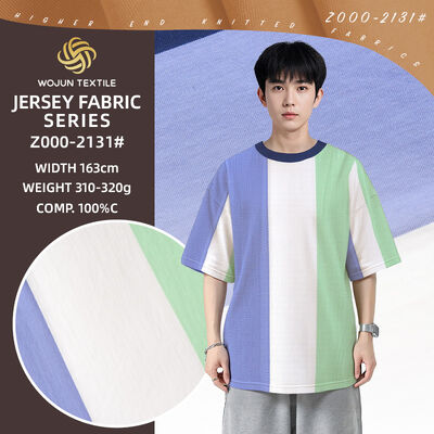 良い価格 Skin-Friendly, Clean And Crisp And Breathable And Striped Knit Fabric Breathable For T-Shirt オンライン