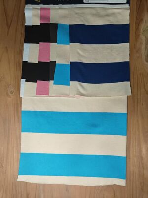 純綿 快適 透ける 肌に優しい ストライプ付き ニット ポーロシャツ